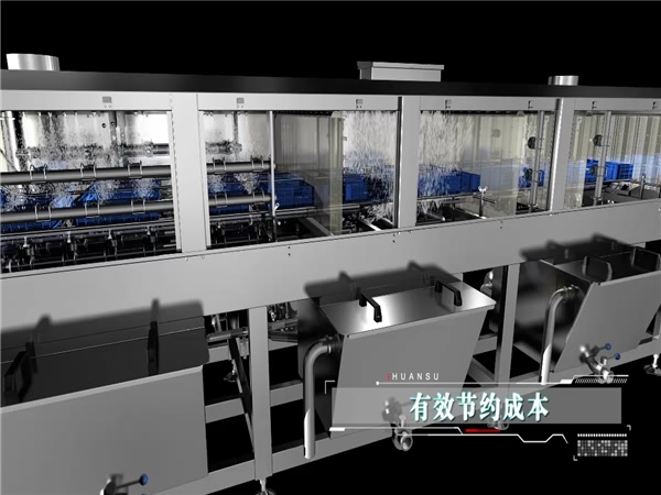 周轉箱清洗機，塑料盤(pán)清洗機，高壓噴淋洗筐機